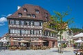 The historical half-timbered house hotel Post in Nagold