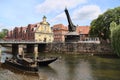 Historical harbor of Luneburg, Germany