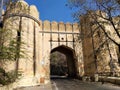 Historical Heritage fort gate architecture in Jaipur Rajasthan