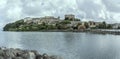 Historical hilltop village on Bolsena lake, Capodimonte, Viterbo, Italy