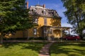 Historical house Braconsfield - Charlottetown, Prince Edward Island, Canada - victorian wooden home. summer time Royalty Free Stock Photo