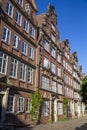 Historical houses in the Composers Quarter in Hamburg Royalty Free Stock Photo