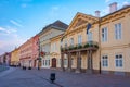 Historical houses at the main square in kosice, Slovakia Royalty Free Stock Photo