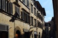 Historical houses in a street in Florence, Italy Royalty Free Stock Photo