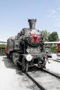 Historical Hungarian steam locomotive Royalty Free Stock Photo