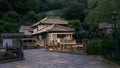Historical Japanese House along River Royalty Free Stock Photo