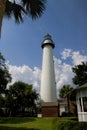 Historical Jekyll Island Lighthouse Georgia USA Royalty Free Stock Photo