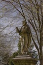 Historical Jesus christ statue in Glasnevin cemetery, Dublin Royalty Free Stock Photo