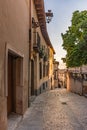 The historical Jewish neighborhood of Segovia. Restored in cooperation with Israel Royalty Free Stock Photo