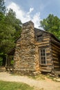 Historical John Oliver Cabin in Cades Cove in Great Smoky Mountains National Park Royalty Free Stock Photo