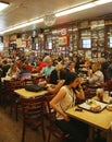 Historical Katz's Delicatessen full of tourists and locals