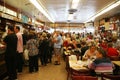 Historical Katz's Delicatessen full of tourists and locals