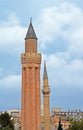 Historical Landmark Grooved Minaret Yivli Minare Kaleici, Antalya, Turkey Royalty Free Stock Photo