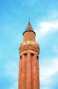 Historical Landmark Grooved Minaret Yivli Minare Kaleici, Antalya, Turkey Royalty Free Stock Photo