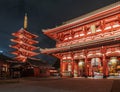 Historical landmark The Senso-Ji Temple in Asakusa, Tokyo, Japan Royalty Free Stock Photo