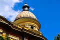 Historical library building in Budapest, Hungary