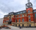 Historical main train station building in Kiel Germany