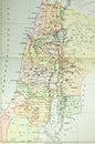 Historical map of Palestine (Ansient Israel)