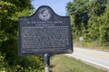 A historical marker where Lt. Col. Lemuel Penn, an African American WWI veteran, was murdered by the Ku Klux Klan