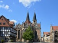 Historical Market Square in the Old Town of Braunschweig, Lower Saxony