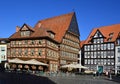 Historical Market Square in the Old Town of Hildesheim, Lower Saxony
