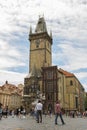 Historical medieval Astronomical Clock in Old Town Square in Prague