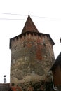 Medieval fortified saxon church in the village Cristian, Sibiu county, Transylvania, Romania Royalty Free Stock Photo