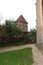 Medieval fortified saxon church in the village Cristian, Sibiu county, Transylvania, Romania Royalty Free Stock Photo