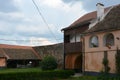 Medieval fortified saxon church in the village Cristian, Sibiu county, Transylvania, Romania Royalty Free Stock Photo