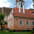 Medieval fortified saxon church in the village Cristian, Sibiu county, Transylvania, Romania Royalty Free Stock Photo