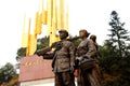 The Historical Memorial Statue in Jinggangshan Mountain