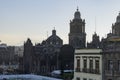 The historical Mexico City Metropolitan Cathedral Royalty Free Stock Photo