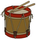 Historical military drum