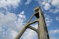 Historical mine hoist tower in ChorzÃÂ³w, Poland Royalty Free Stock Photo