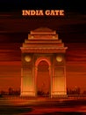 Historical monument India Gate in Delhi