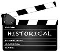 Historical Movie Clapperboard