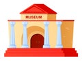 Historical Museum - modern flat design style single isolated image