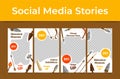 Historical museum welcomes visitors collection vertical template social media stories vector