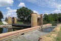 Historical Needle weir at Havel river (Brandenburg, Germany) Royalty Free Stock Photo