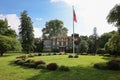 The historical Oakbourne Mansion, built in late 1800\'s, located in Westtown Township Oakbourne Park, suburb of Philadelphia