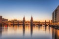 Oberbaum Bridge River Spree Berlin