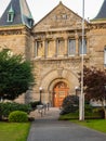 Historical old court house. County Courthouse located in Nanaimo BC Canada. Facade of an old historical building Royalty Free Stock Photo