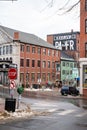 Historical Old Port, a district of Portland, Maine, known for its cobblestone streets, 19th century brick buildings and fishing