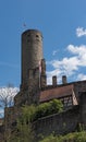 The historical old town of Eppstein Hesse with castle ruins Royalty Free Stock Photo