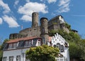 The historical old town of Eppstein Hesse with castle ruins Royalty Free Stock Photo