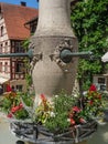 Historical old town of Meersburg with traditional houses at the Lake Constance in Germany. Royalty Free Stock Photo