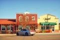 Historical Old Town Orcutt. Coffee shop, bakery, restaurants, street view Royalty Free Stock Photo