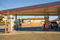 Historical Old Town Orcutt. Gas station, street view Royalty Free Stock Photo