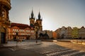 Old Town Square at sunrise, Prague