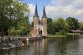 Historical Oostpoort gate in Delft, Holland